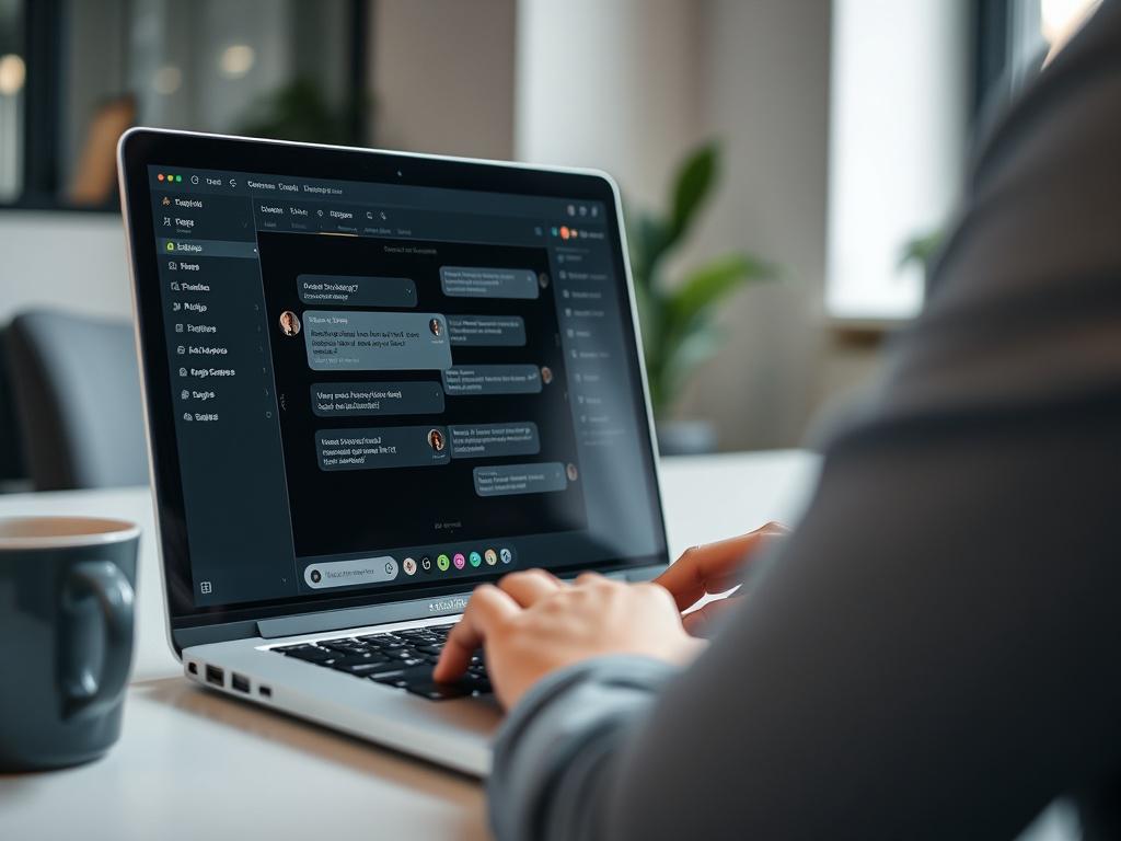 A close up shot of a professional working on a